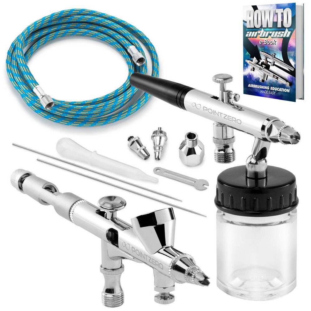 2 X Dual Action Airbrush Set