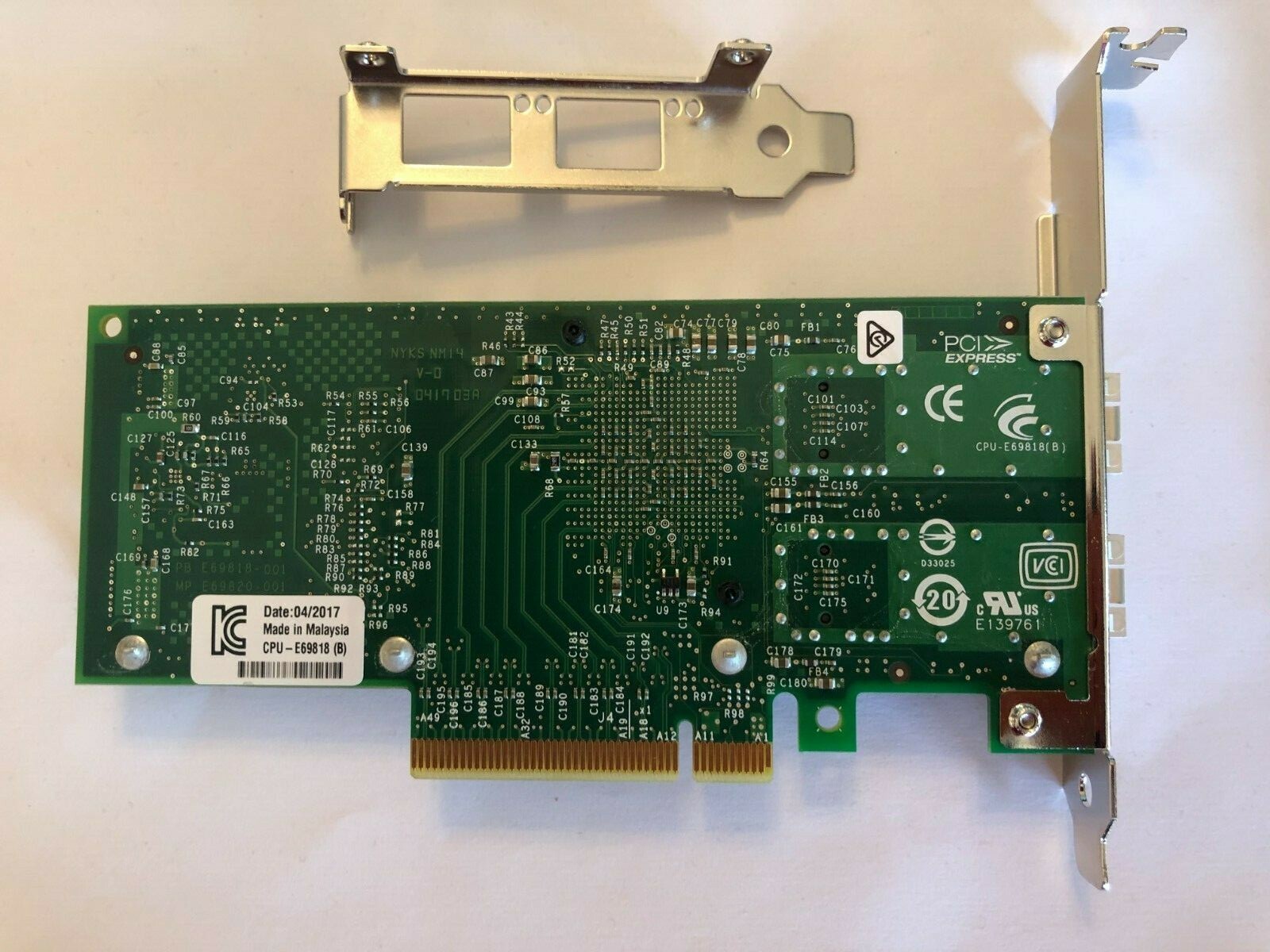 Intel X520-DA2 10Gb 10Gbe 10 Gigabit Network Adapter NIC Dual Port E10G42BTDA