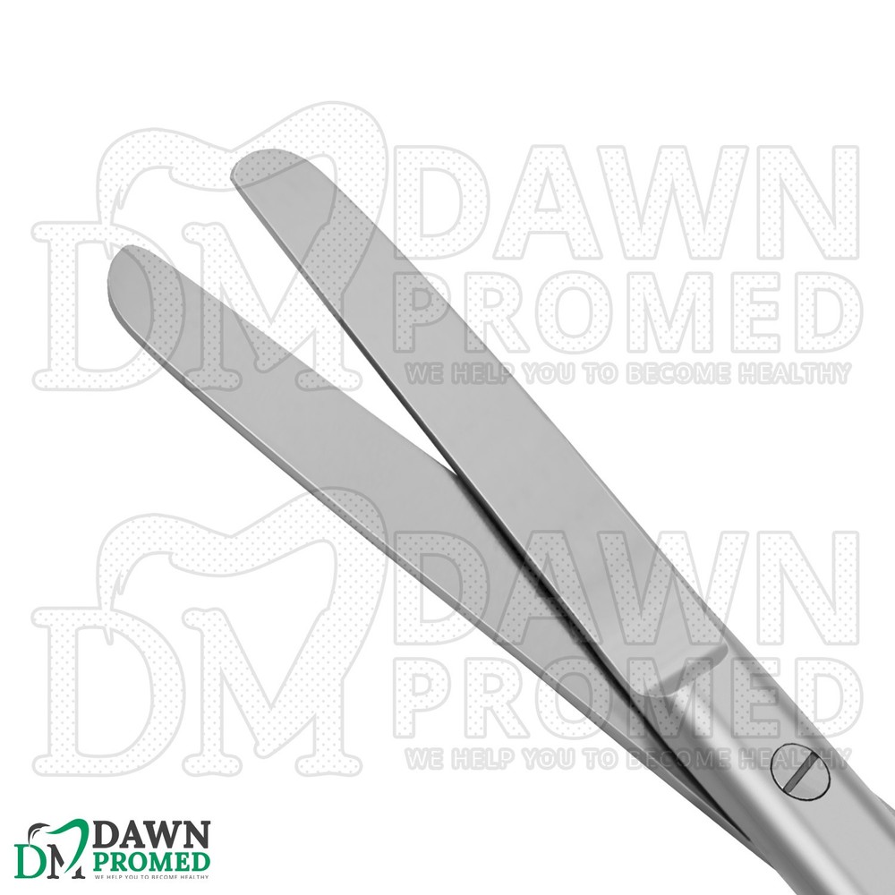 3 Pcs Operating Scissors 4.5" Straight Blunt Blunt Round Pattern Surgical Set