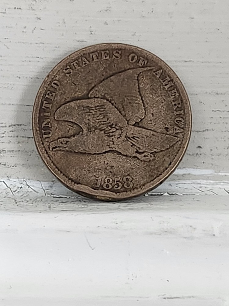 1864 Bronze Indian And 1858 Flying Eagle Small Letters.