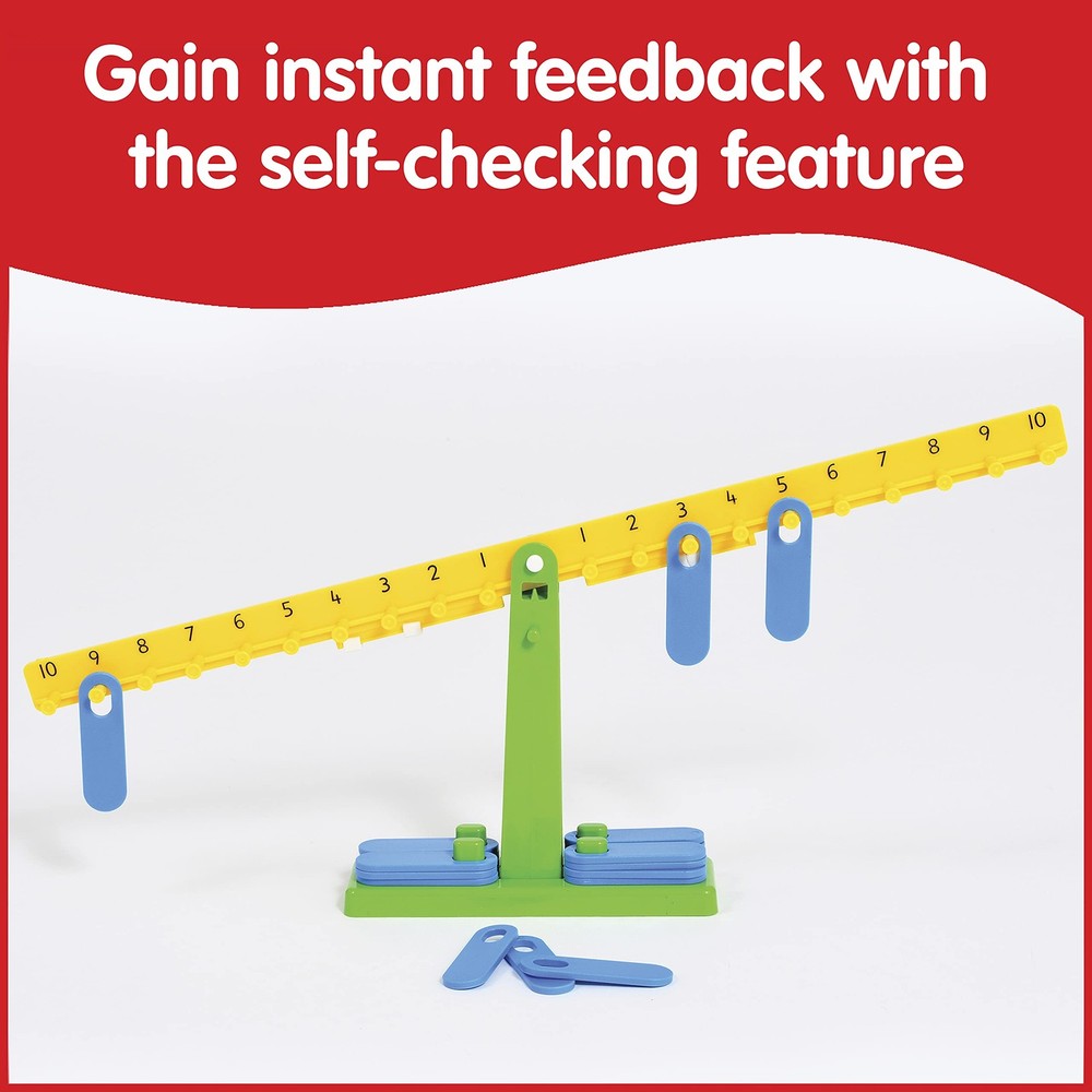 Student Math Balance Scale With 20 Weights For Hands On Learning Activities