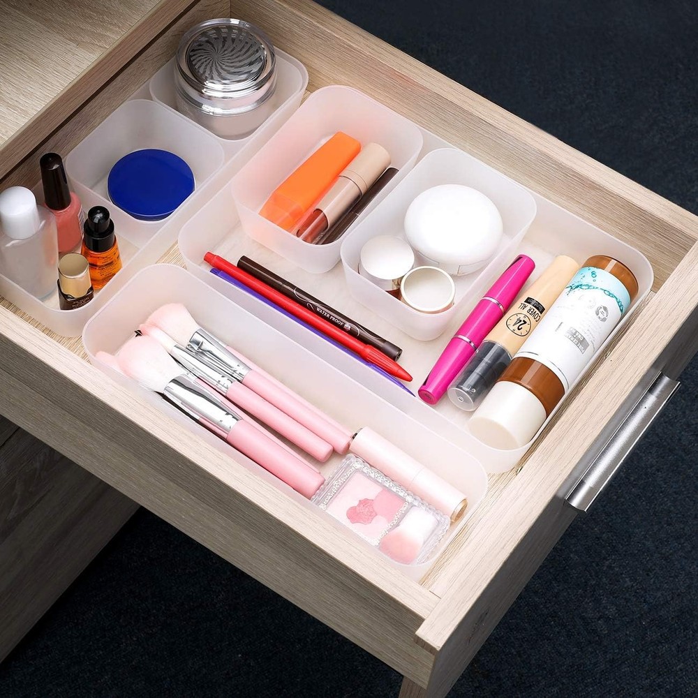 Mumba Drawer Organizer, Desktop Drawer Flateware Organizer Storage Multi-purpose