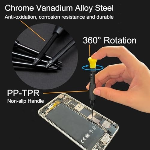 18PCS Mini Precision Screwdriver Set with Case, Magnetic Small Flathead Phillip