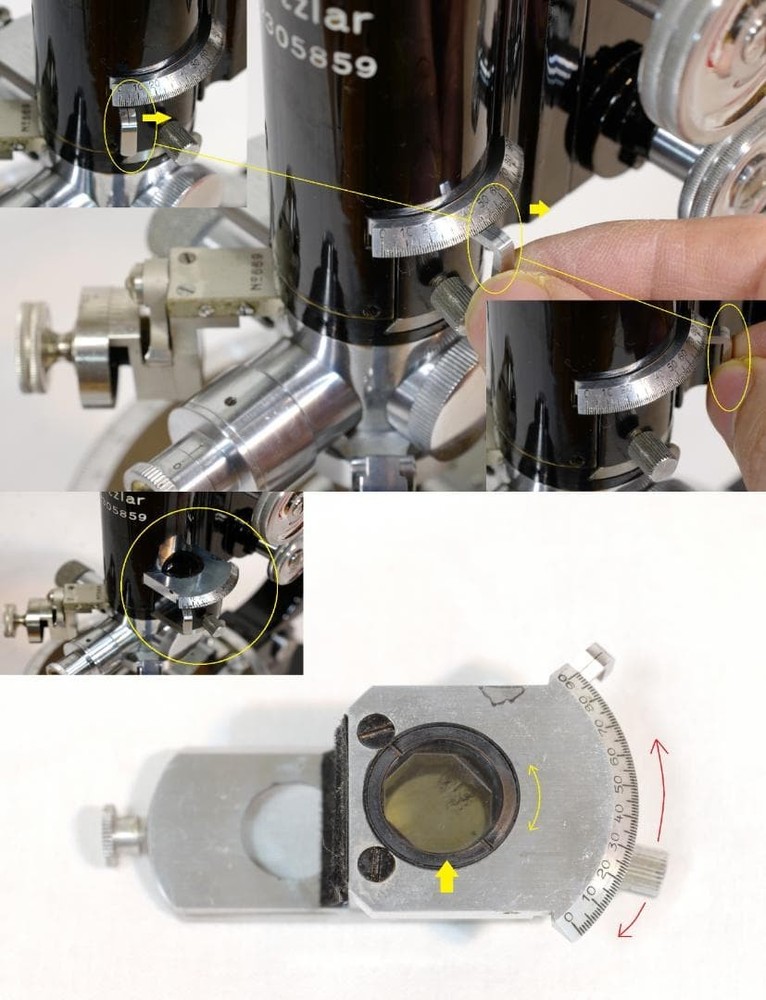 microscope antique collectible Ernst Leitz's "MOP" Polarizing Microscope