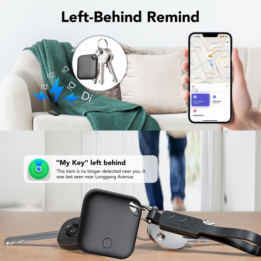 Air Tracker, Bluetooth Tracker Tag-2 Pack, Compatible with Apple Find My (iOS...