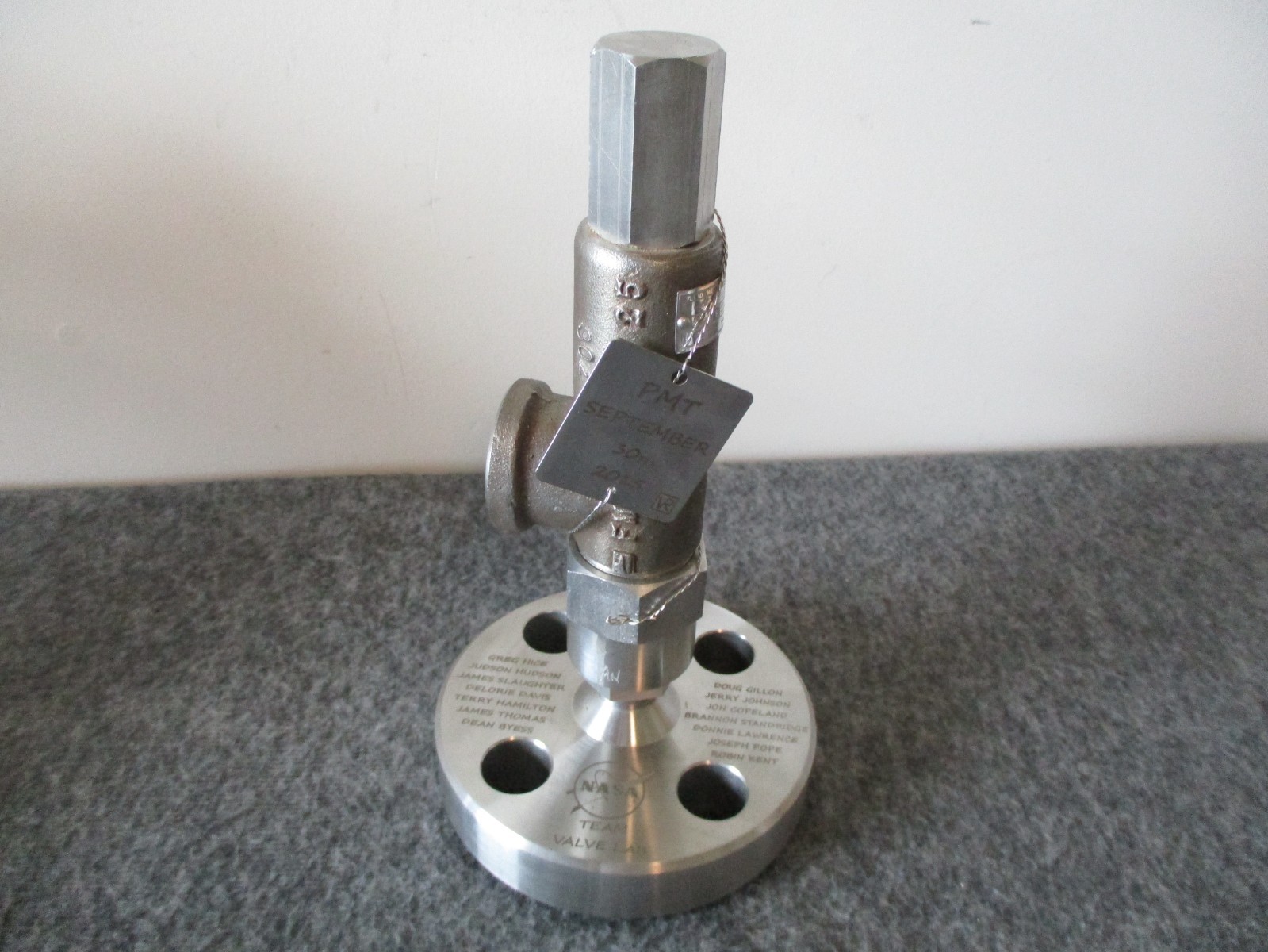 NASA MSFC/STENNIS ROCKET MOTOR TESTING- SLS PROPULSION TEAM VALVE LAB AWARD-RS25