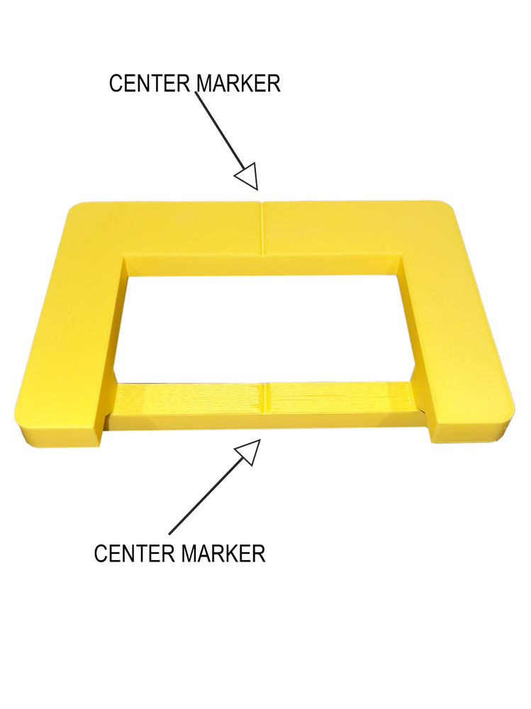 Door hinge router template jig for 3.5" hinge - New