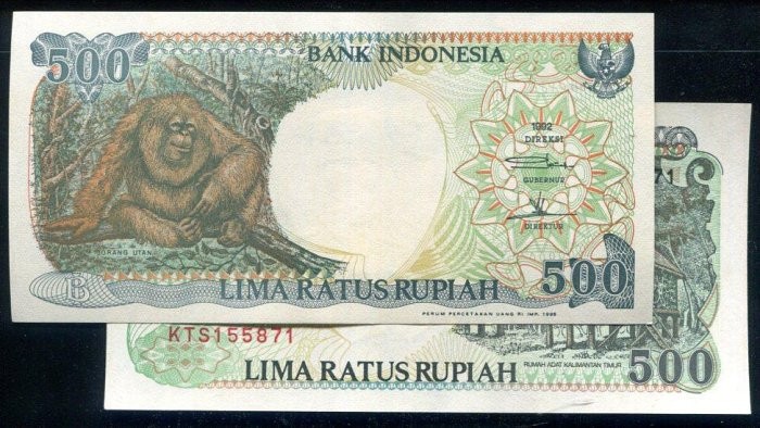 Indonesia   P128d , 500-RP   1995 UNC