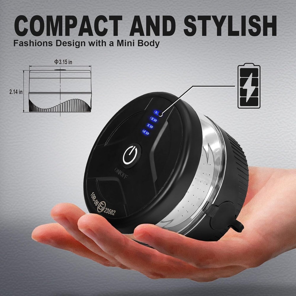 Led Wireless Recharge Flashing Rotating Amber Warning Compact Beacon Light