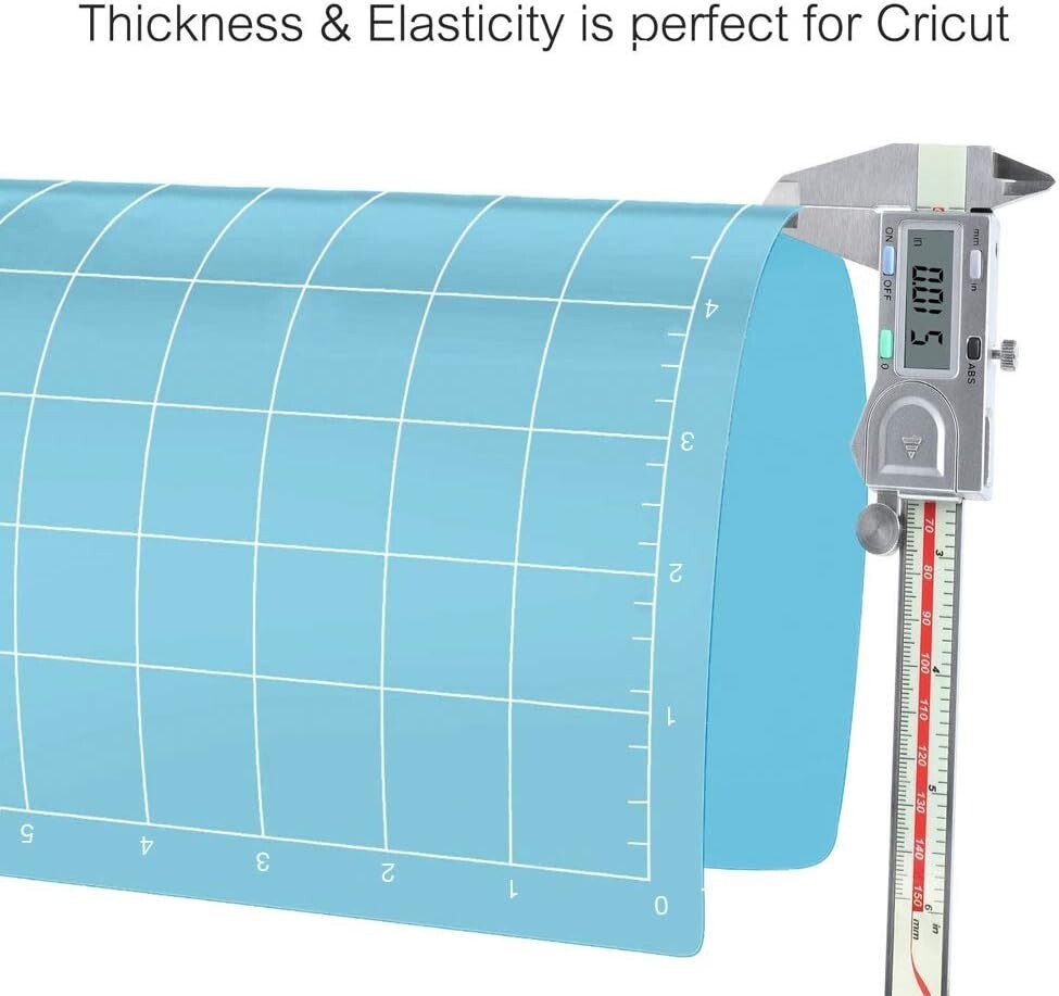 12x12 LightGrip Cutting Mat Set - Ideal for Cricut Projects & More