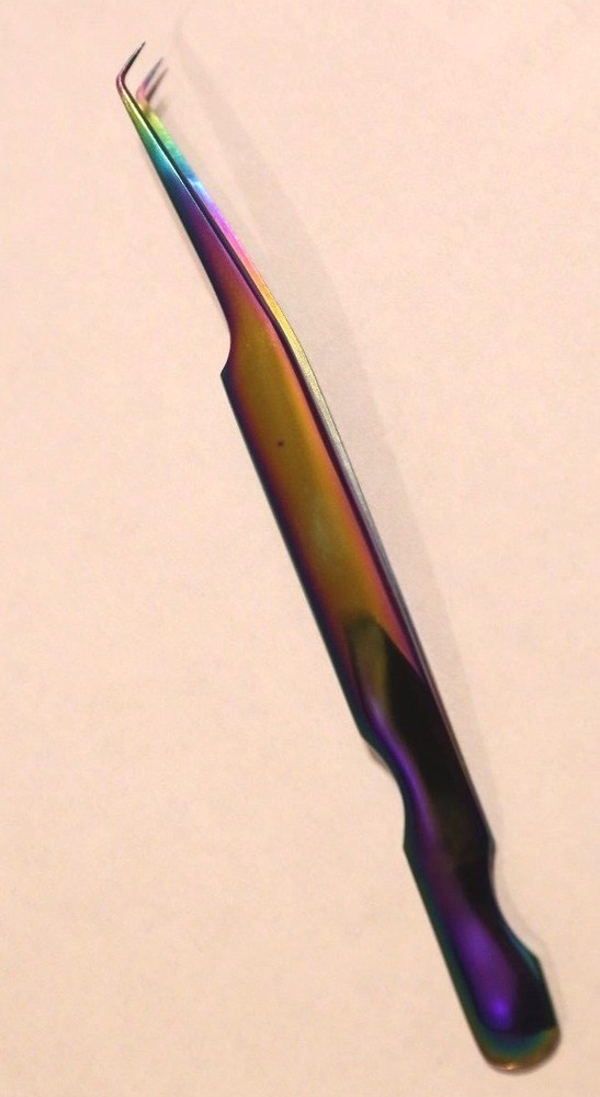 Eyelash Extensions Rainbow Multi-Color Tweezers