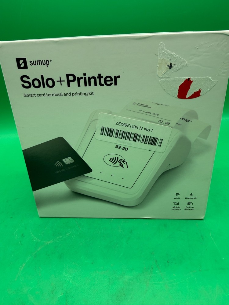 SumUp Solo Printer Bundle - Contactless Credit Card Payment Card Reader