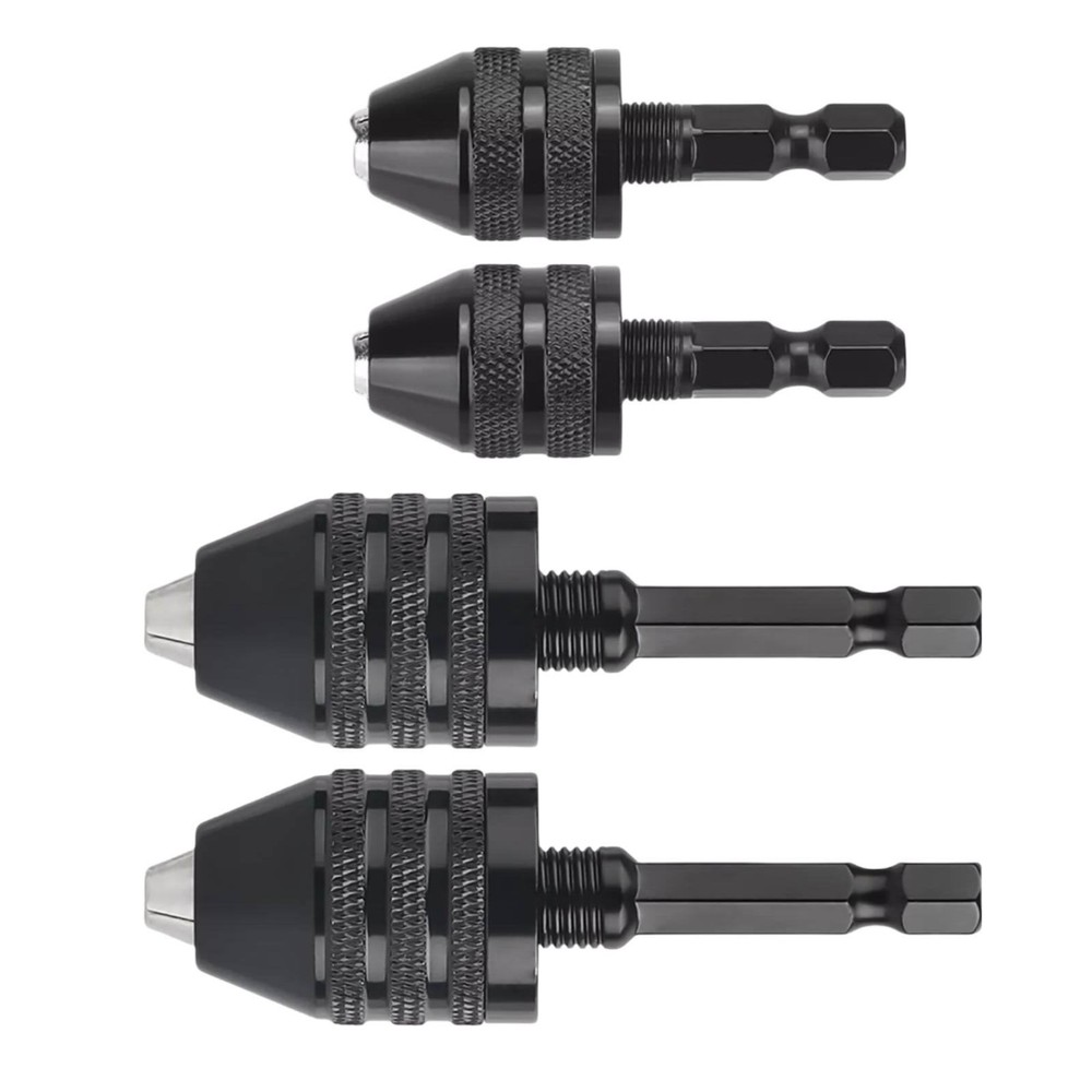 4Pcs 1:4-inch hex shank Versatile Conversion Drill chuck suitable for drills