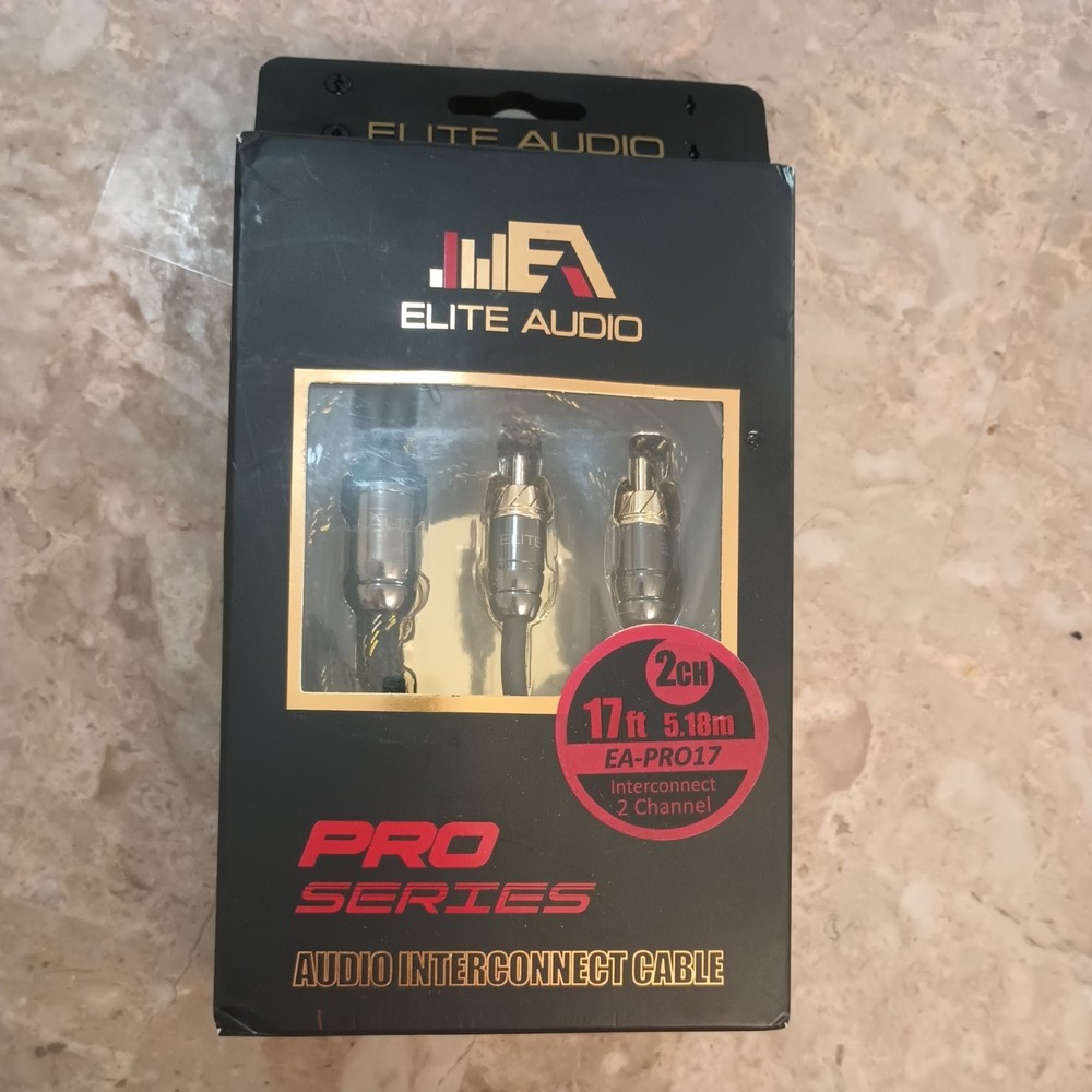 Elite Audio Pro Series 17ft. 2-Channel Audio Interconect Cable