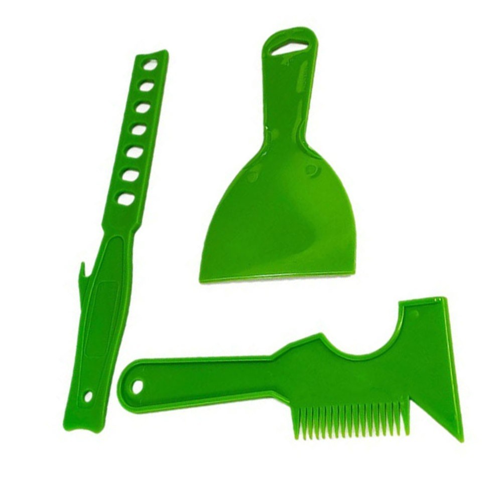 Scraper Tool Set for Paint Mixing with Brush Comb and Ergonomic Design