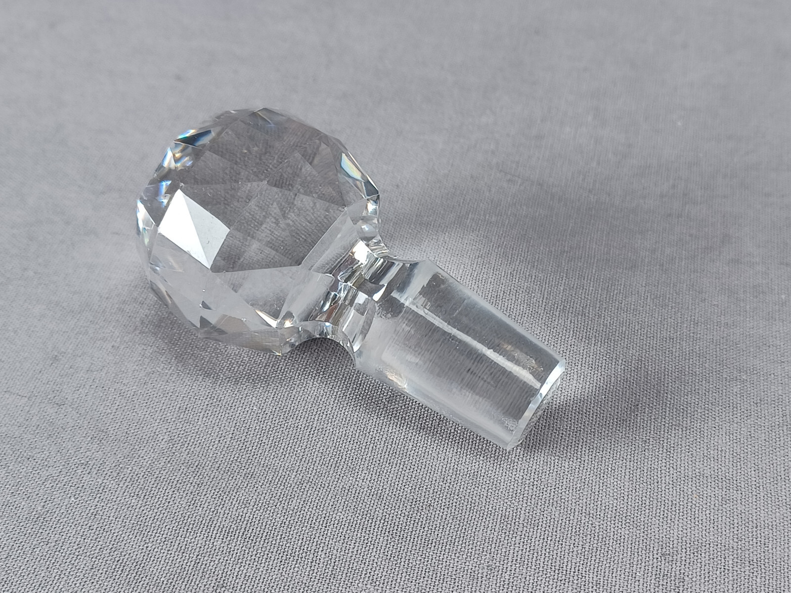 Adolf Kander Berlin 800 Silver & Brilliant Cut Glass Decanter C. 1888-1939 A