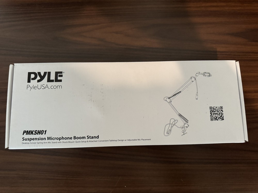 Pyle PMKSH01 Suspension Boom Scissor Microphone Stand Universal Table Mount