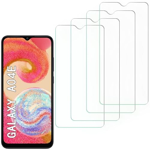 [4 Pack] Screen Protector Samsung Galaxy A04e,Scratch Resistant,Easy