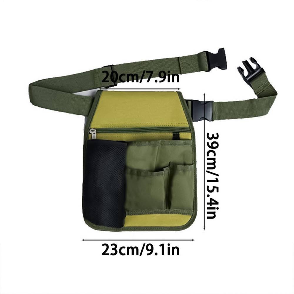 Garden Tool Belt Adjustable Unisex Multiple Pockets Multifunctional Tool Bag