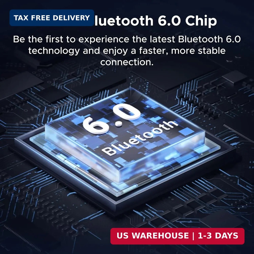 UGREEN Bluetooth 6.0 Receiver for Car with LDAC, AI Noise Cancelling 3.5mm AUX B