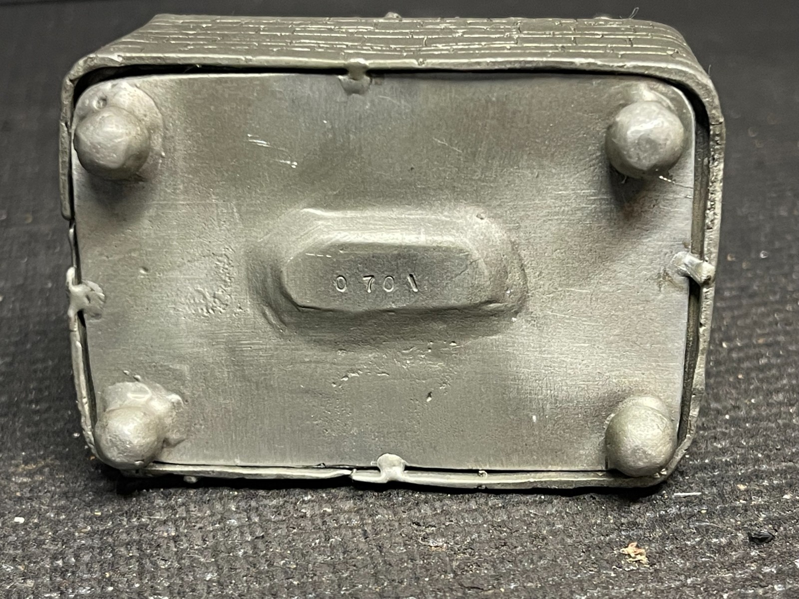 Vintage 1993 CCI Pewter Fantasy Castle & Unicorn Music Box Comstock Creations