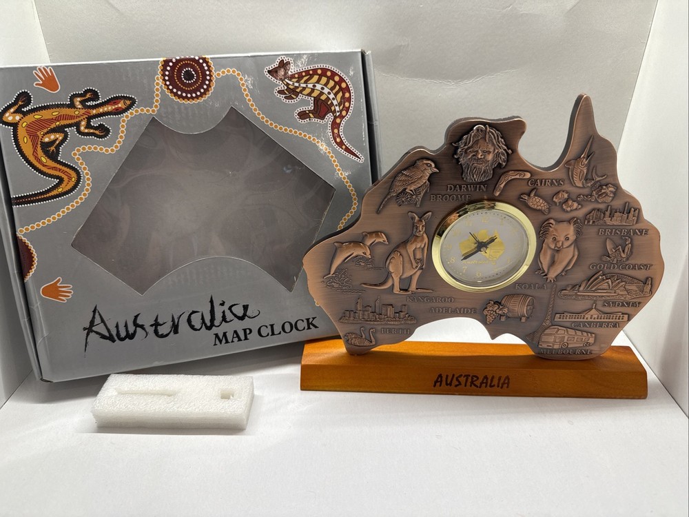 Australian Map Clock