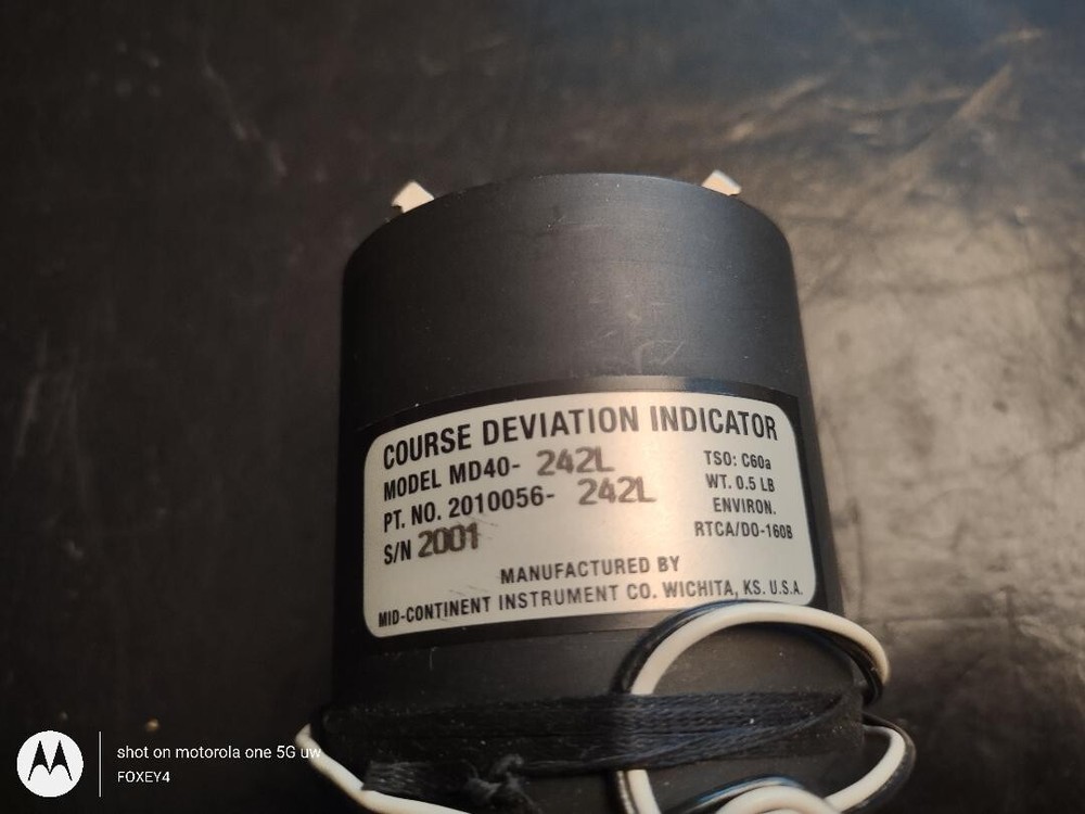 Mid-Continent Instrument MD40-232L Course Deviation Indicator PN 2010056-242L