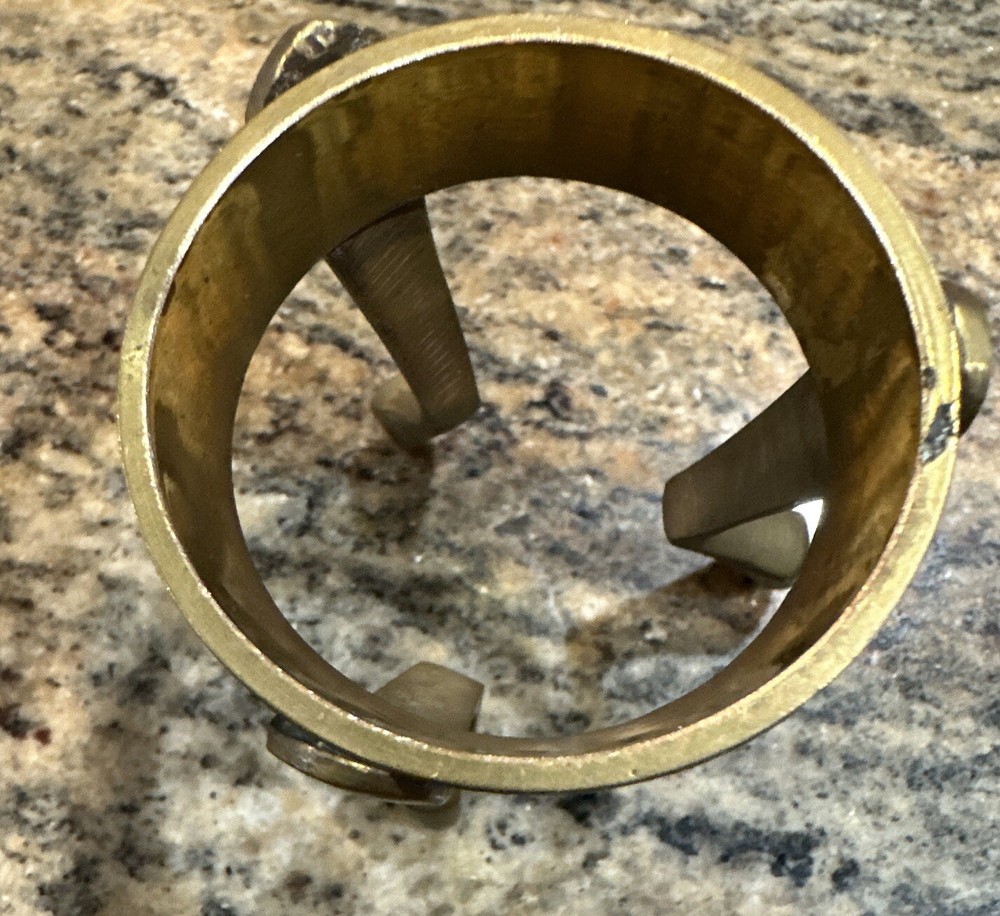 Frosted Glass Globe On Brass Stand