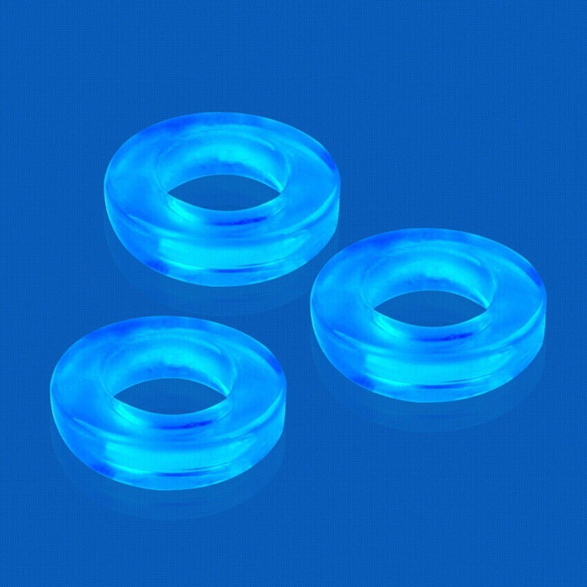 3PCS Reusable Silicone Penis Sleeve Male Ejaculation Delay Ring For Men Set
