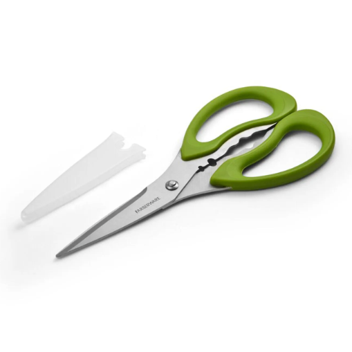 FARBERWARE 5197170 KITCHEN AND HERB SHEARS w/PROTECTIVE BLADE COVER *D5