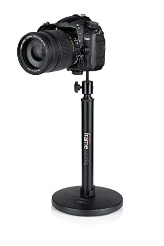 Gator Frameworks Camera Mount Mic Stand Adapter with Ball-and-Socket Black