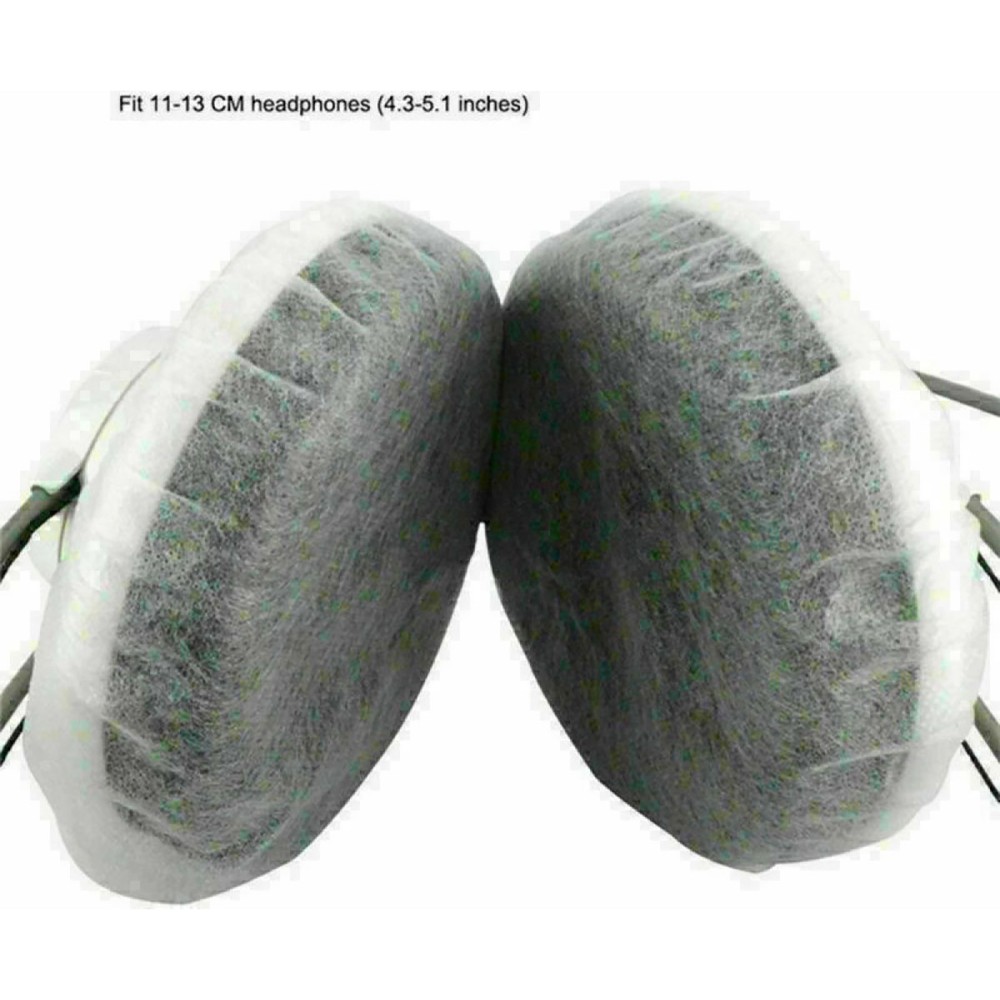 100 Pack Headphone Sanitary Dustproof Covers One-Time Headset Earmuff Shell Caps