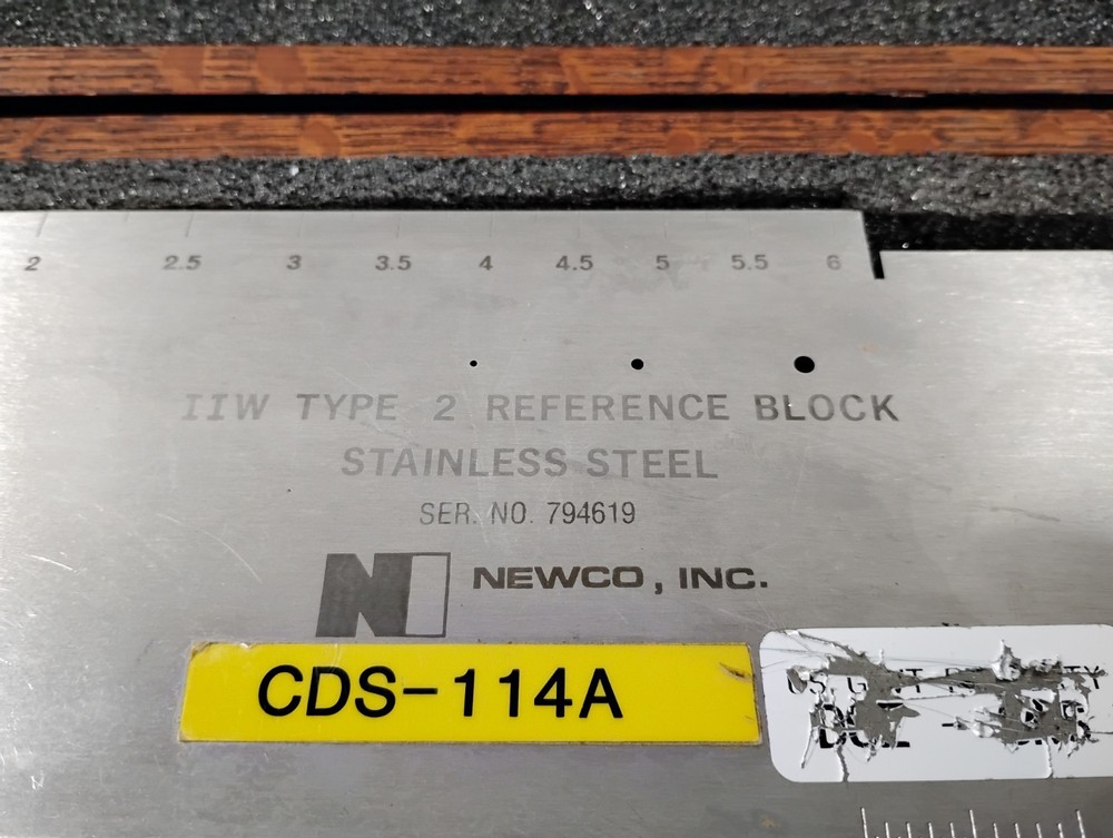 Newco IIW Type 2 Reference Block - Stainless Steel