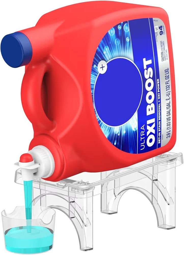 Liquid Laundry Bottle Holder, Stand for Laundry Deterge Bottle Room Organization