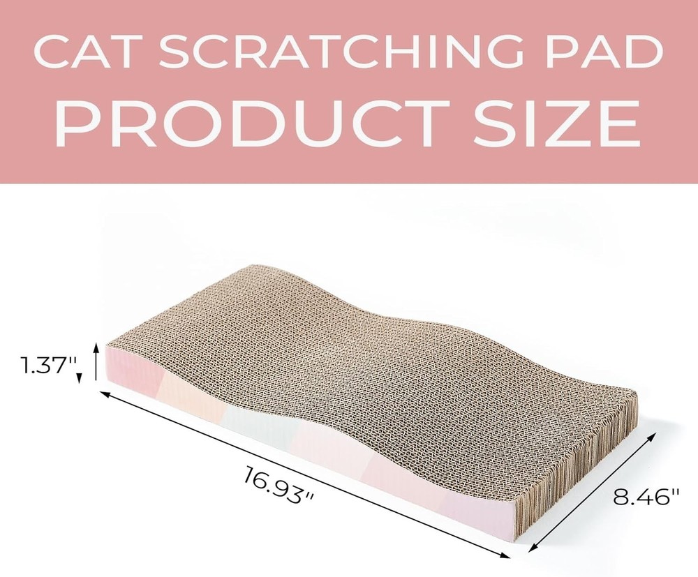 Reversible Cat Scratching Board with Catnip - Eco-Friendly & Durable Design