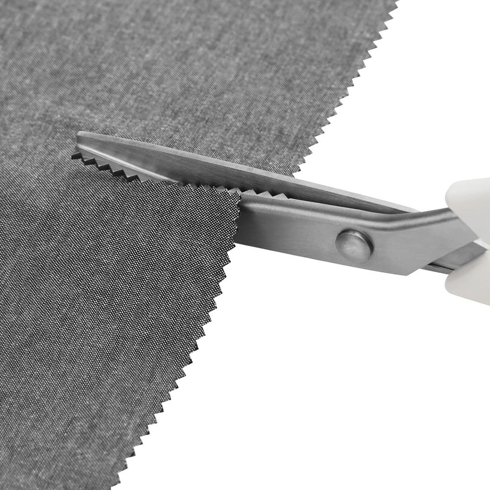 Pinking Shears, 9" Zig Zag Craft Scissors Decorative Edge, Pinking Shears for Fa