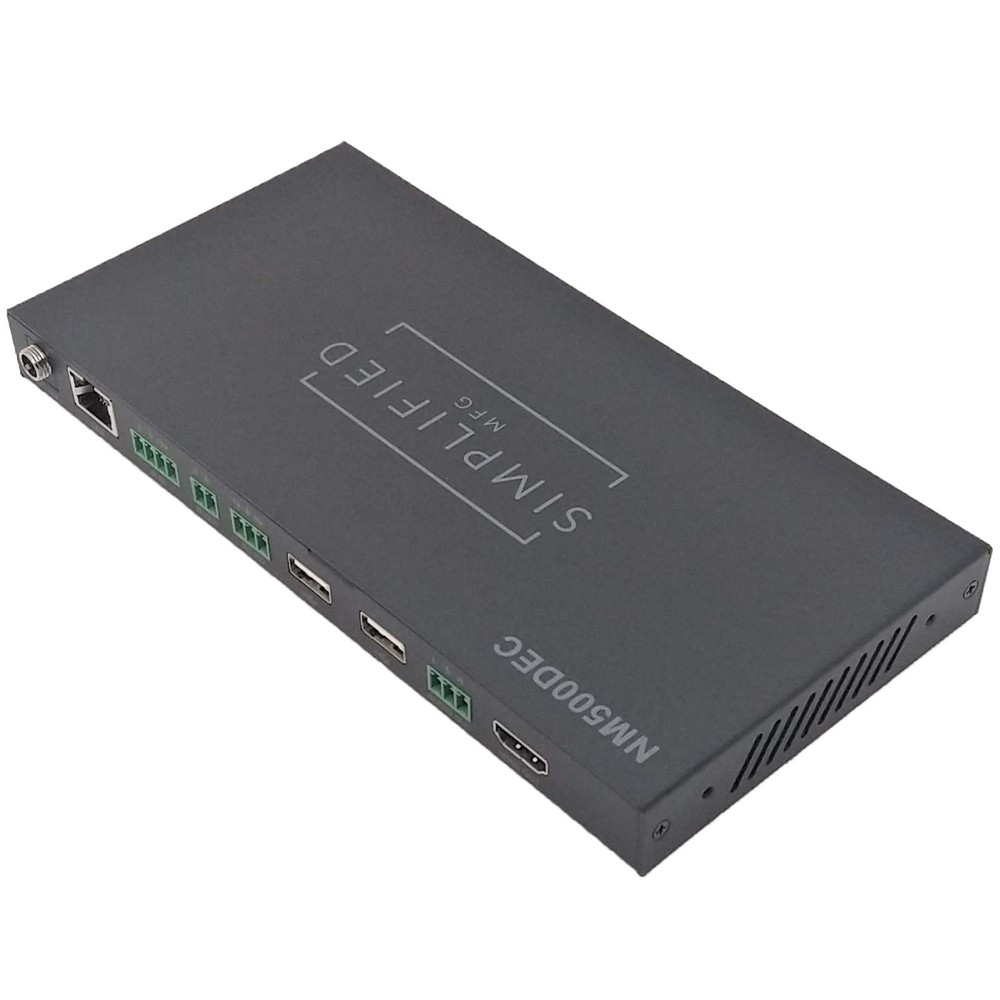 Simplified MFG NetMatrix 500 Series 1080p H.264/265 Decoder