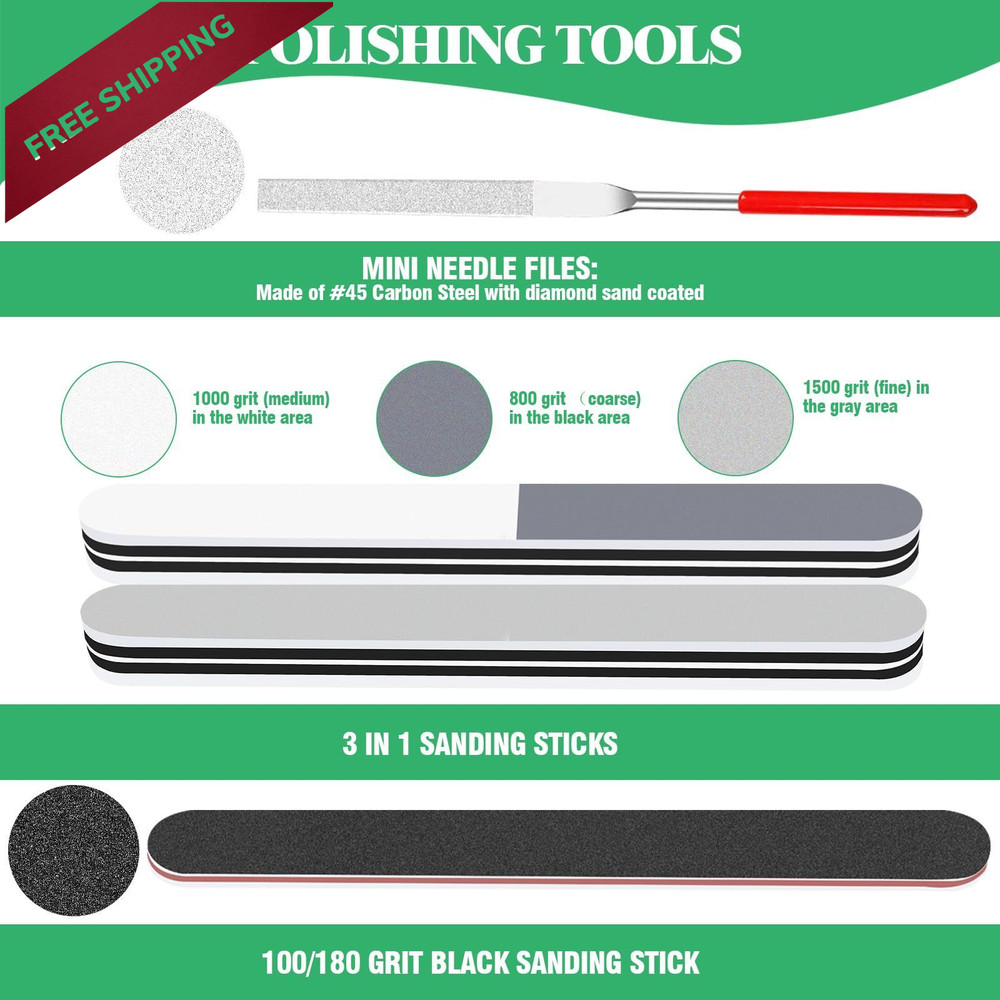 Yauhar 17Pcs Hobby Model Basic Tool Kit Contains Flush Pliers, Mini Silver
