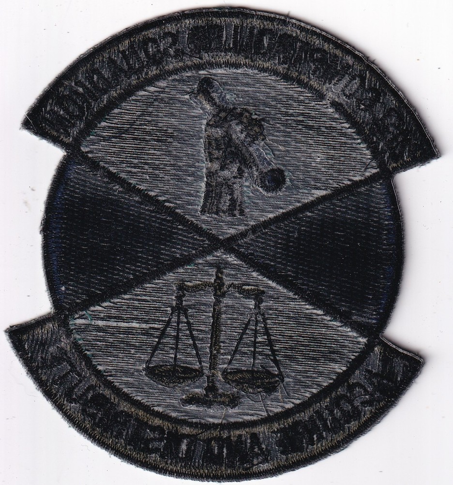 21st Comptroller Squadron US Air Force patch USAF muted