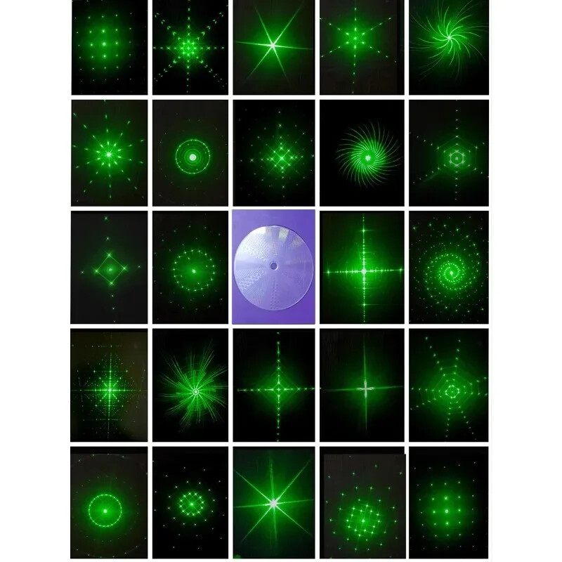 Multi in one grating laser diffraction Interference Sheet Laser lamp pattern