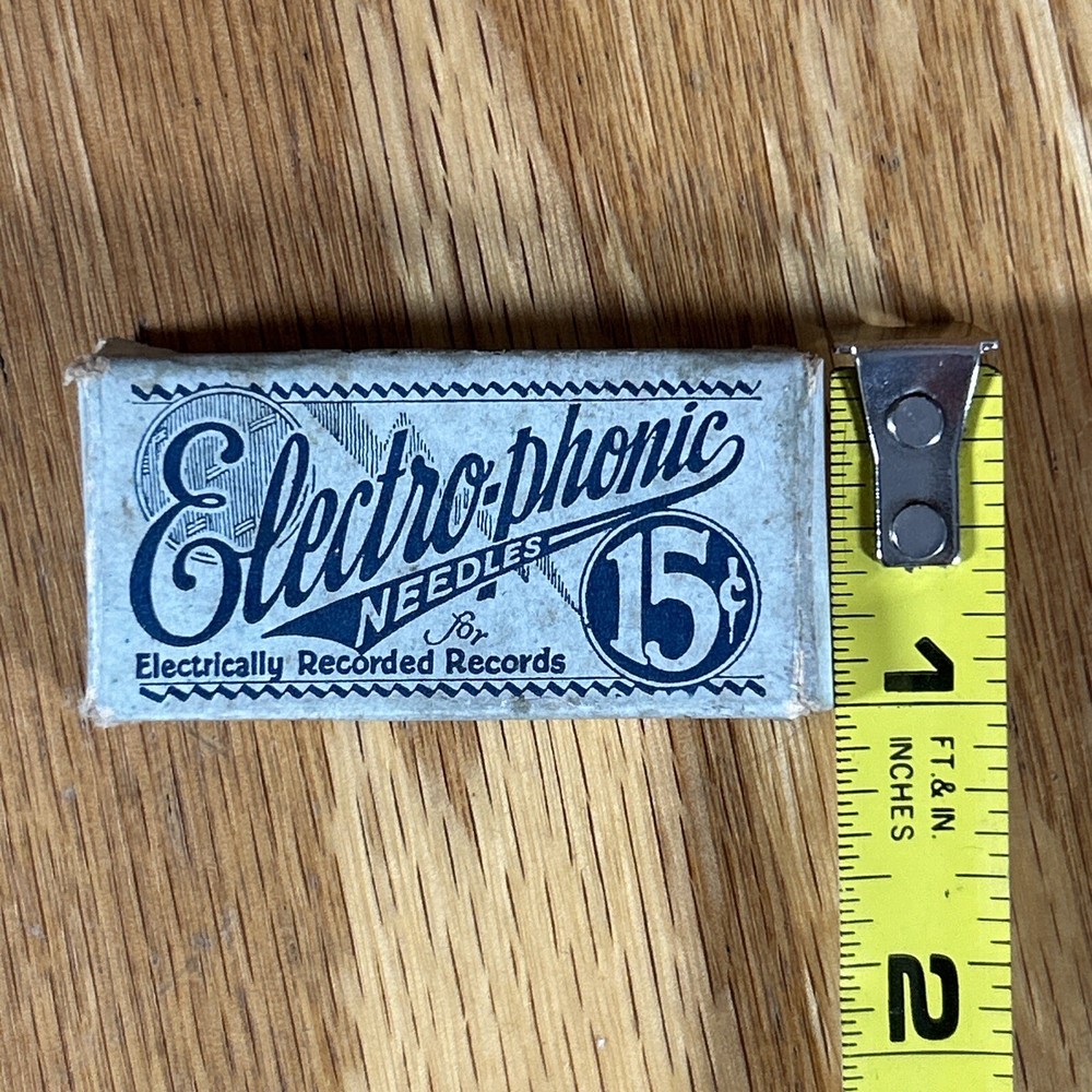 Antique Electro-phonic Phonograph Needle Package Original Medium Tone
