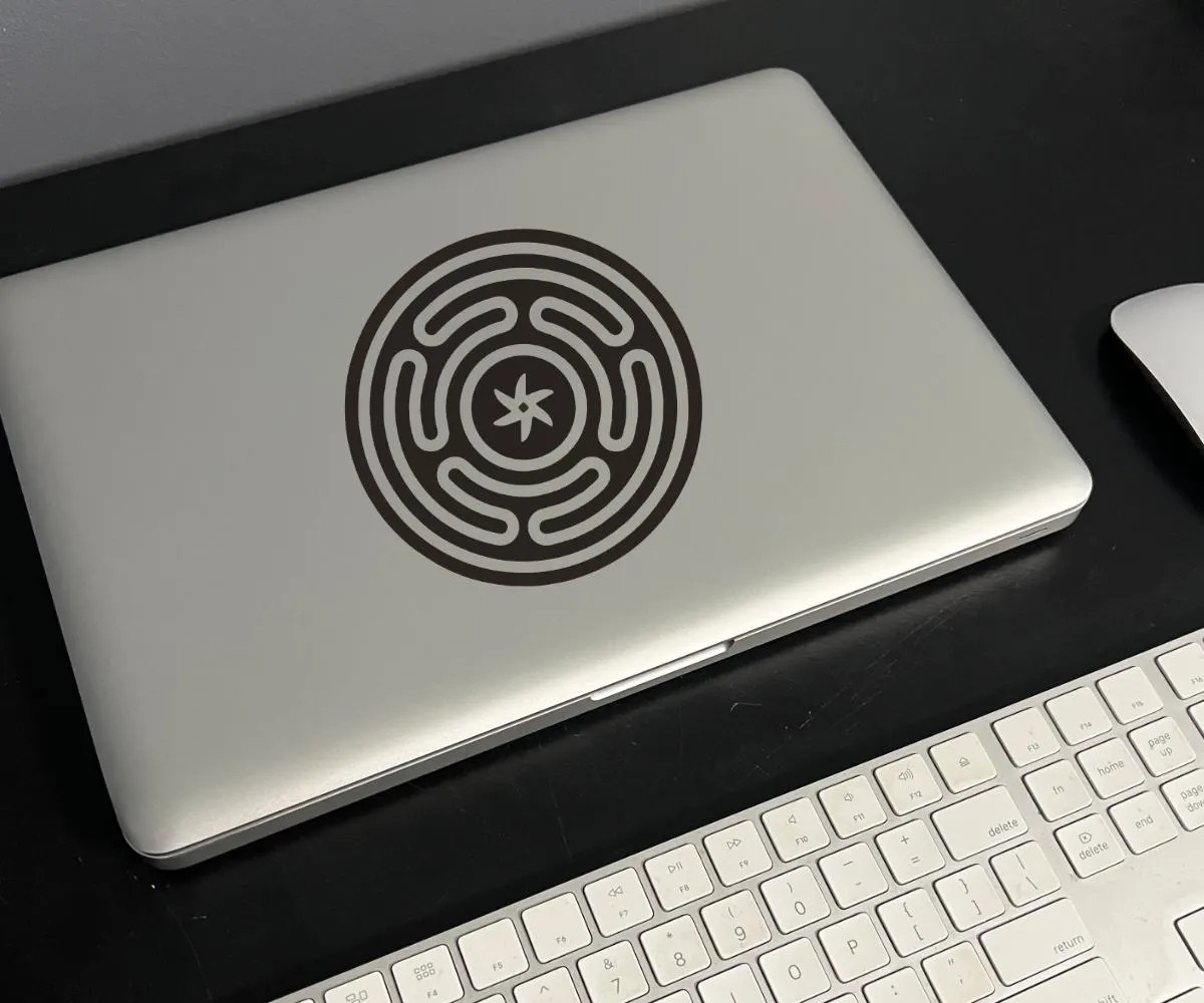 Hecate’s Wheel Vinyl Decal – Goddess Sigil Sticker – Witchcraft, Pagan, Wiccan A