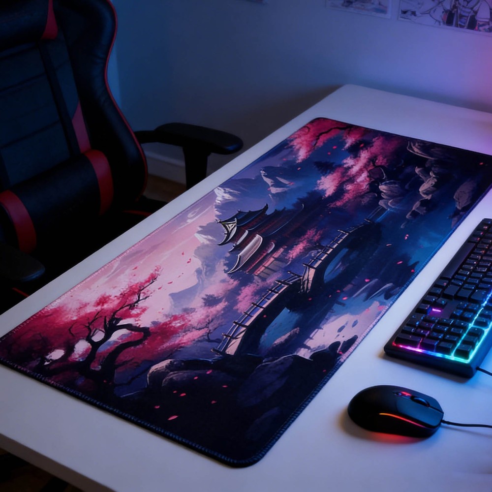 Large Desk Mat Mouse Pad Extended Gaming Pad With Rubber Base For Computer