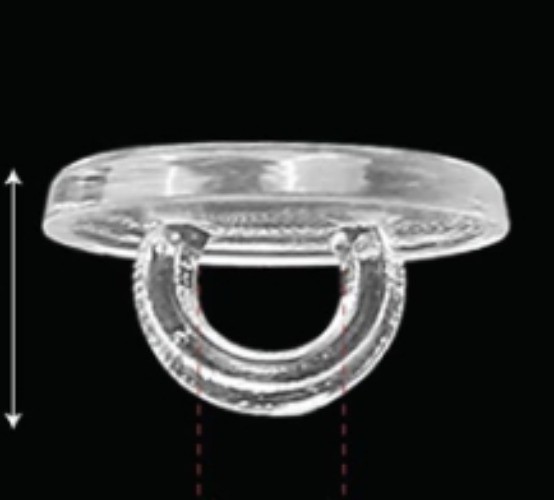 1 PC 9mm Diameter Shank Button, used