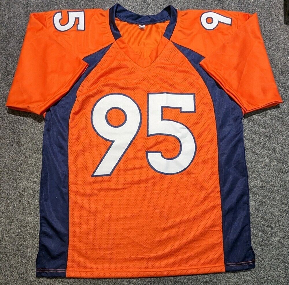 DENVER BRONCOS DERRICK WOLFE AUTOGRAPHED SIGNED JERSEY JSA COA