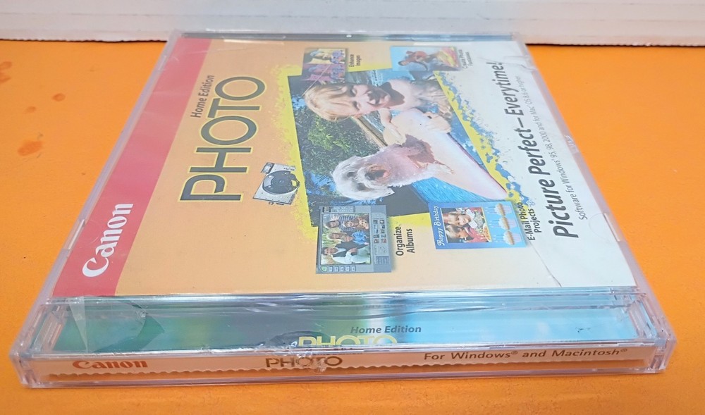 📸 CANON PHOTO Home Edition PC Computer Program CD for WIN 95 98 2000 & MAC OS