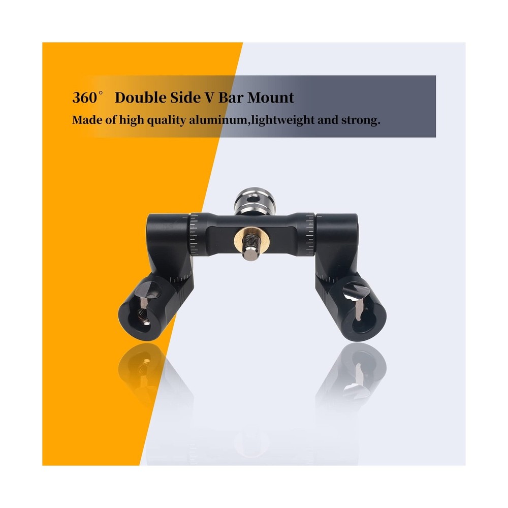 Archery Bow Stabilizer Double Side Adjustable V-Bar Mount Quick Disconnect fo...