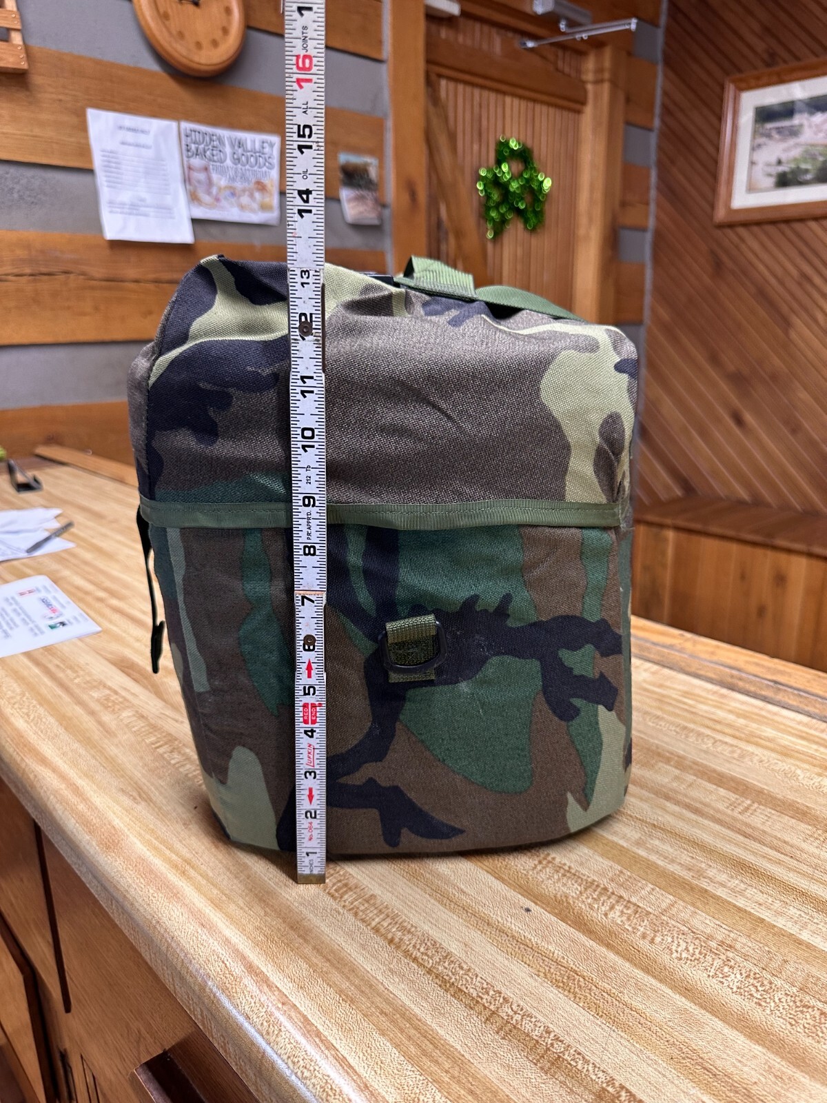 US Military MOLLE Woodland Sleep System Carrier, Used, Free Shipping