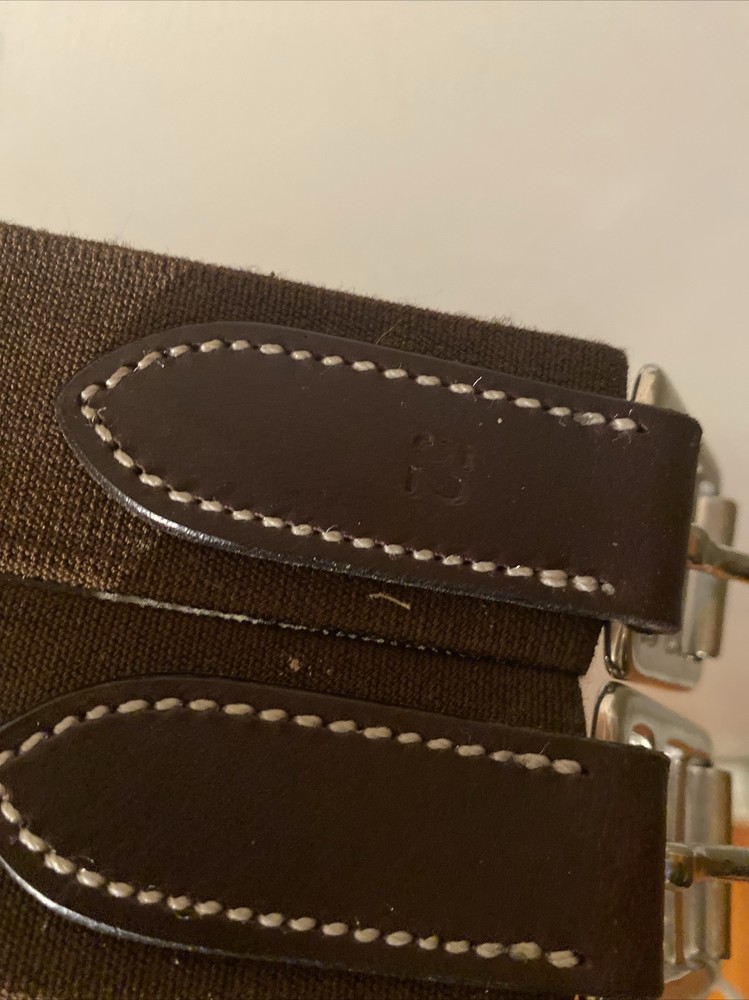 52” Double Elastic Leather English Girth