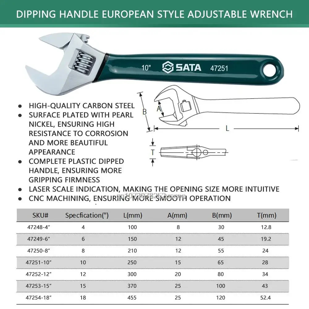 Nut Adjustable Wrench Universal Mini Small Big Spanner Wrench Adjustable HeadJaw